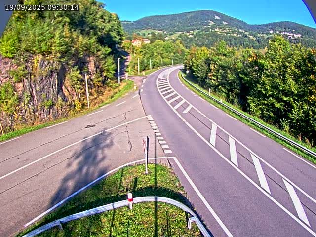 Caméra autoroute France - N66, col du Bussang direction Remiremont