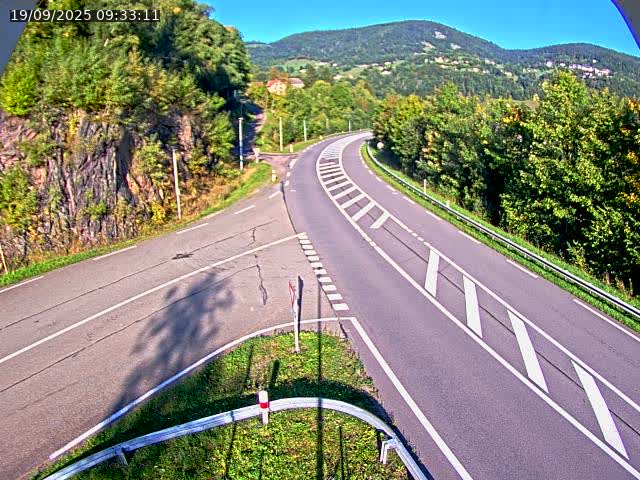Caméra autoroute France - N66, col du Bussang direction Remiremont