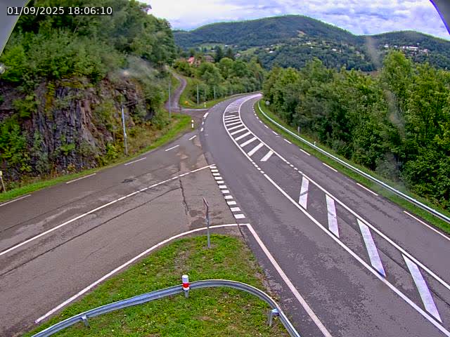 Caméra autoroute France - N66, col du Bussang direction Remiremont