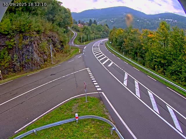 Caméra autoroute France - N66, col du Bussang direction Remiremont
