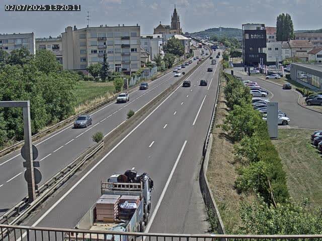 <h2>Caméra autoroute France - A31, Thionville direction Metz</h2>
