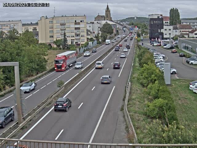 <h2>Caméra autoroute France - A31, Thionville direction Metz</h2>
