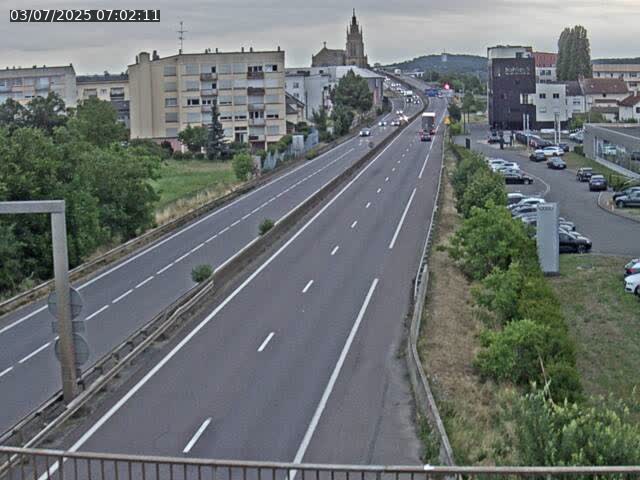 <h2>Caméra autoroute France - A31, Thionville direction Metz</h2>