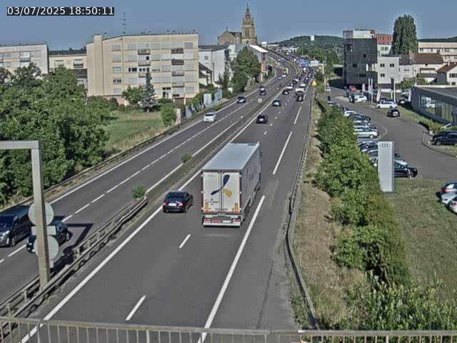 Caméra autoroute France - A31, Thionville direction Metz