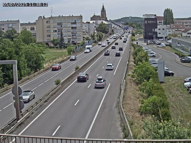 <h2>Caméra autoroute France - A31, Thionville direction Metz</h2>
