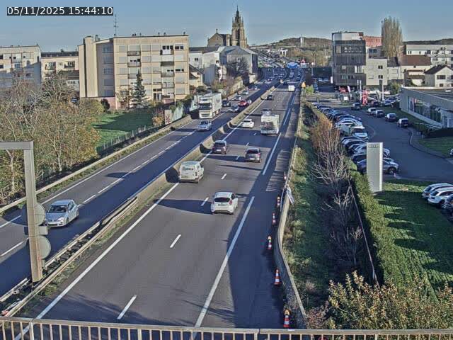 <h2>Caméra autoroute France - A31, Thionville direction Metz</h2>
