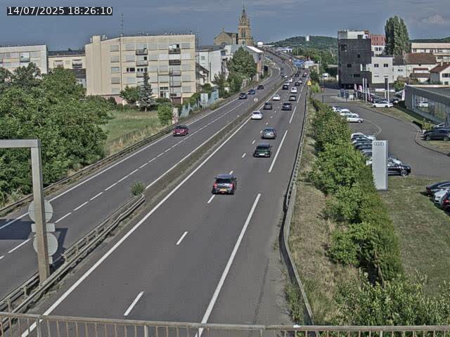 <h2>Caméra autoroute France - A31, Thionville direction Metz</h2>