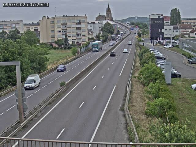 Caméra autoroute France - A31, Thionville direction Metz
