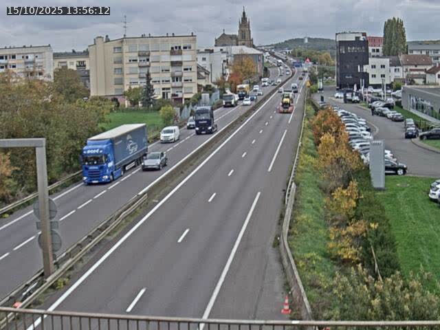 <h2>Caméra autoroute France - A31, Thionville direction Metz</h2>