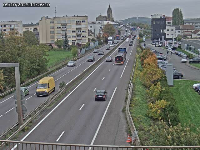 <h2>Caméra autoroute France - A31, Thionville direction Metz</h2>