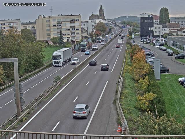 <h2>Caméra autoroute France - A31, Thionville direction Metz</h2>