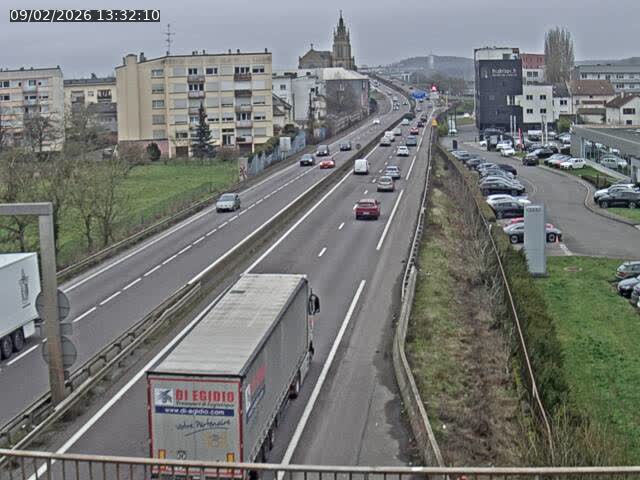 <h2>Caméra autoroute France - A31, Thionville direction Metz</h2>