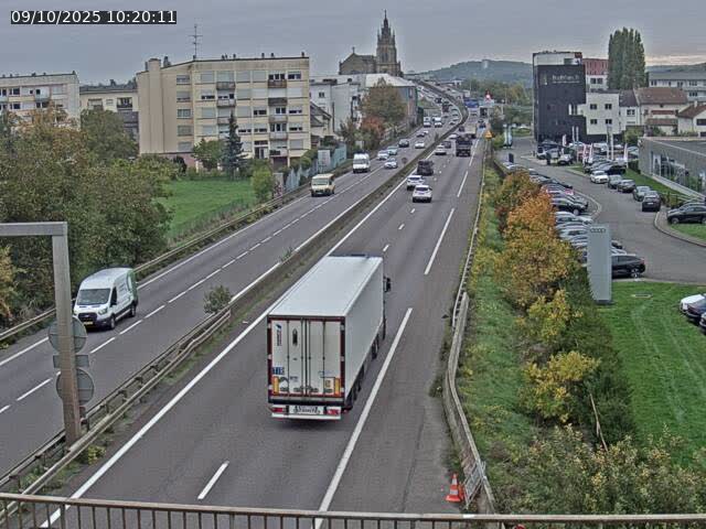 <h2>Caméra autoroute France - A31, Thionville direction Metz</h2>
