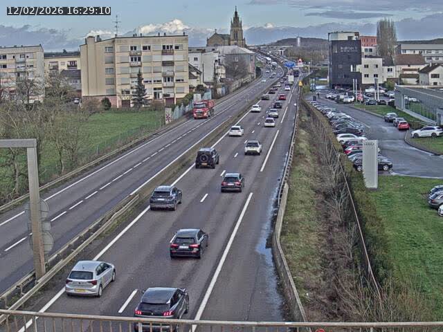 <h2>Caméra autoroute France - A31, Thionville direction Metz</h2>