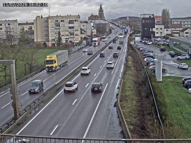 <h2>Caméra autoroute France - A31, Thionville direction Metz</h2>