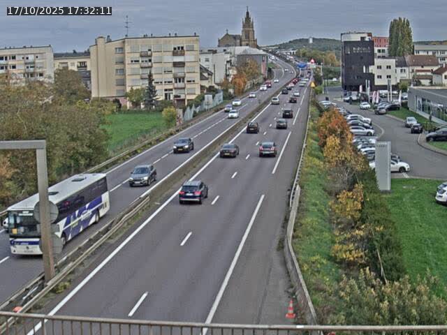 <h2>Caméra autoroute France - A31, Thionville direction Metz</h2>