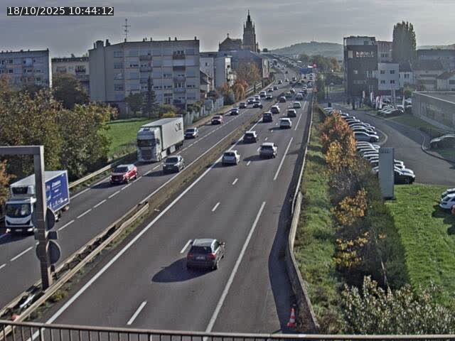 <h2>Caméra autoroute France - A31, Thionville direction Metz</h2>