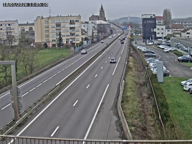 <h2>Caméra autoroute France - A31, Thionville direction Metz</h2>