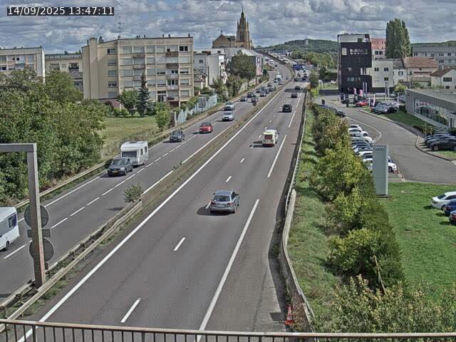 <h2>Caméra autoroute France - A31, Thionville direction Metz</h2>