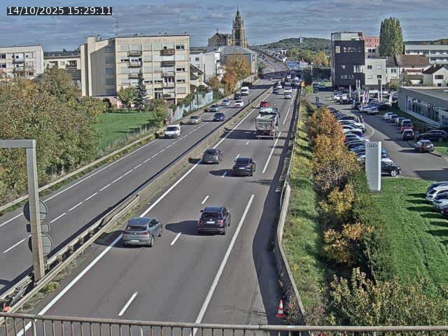 <h2>Caméra autoroute France - A31, Thionville direction Metz</h2>