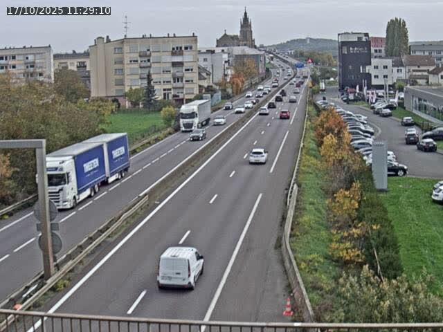 <h2>Caméra autoroute France - A31, Thionville direction Metz</h2>
