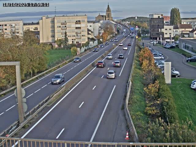 <h2>Caméra autoroute France - A31, Thionville direction Metz</h2>