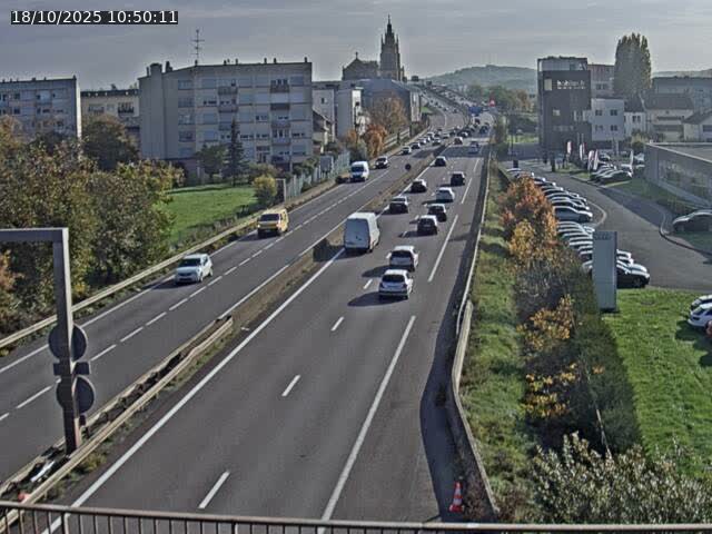 <h2>Caméra autoroute France - A31, Thionville direction Metz</h2>