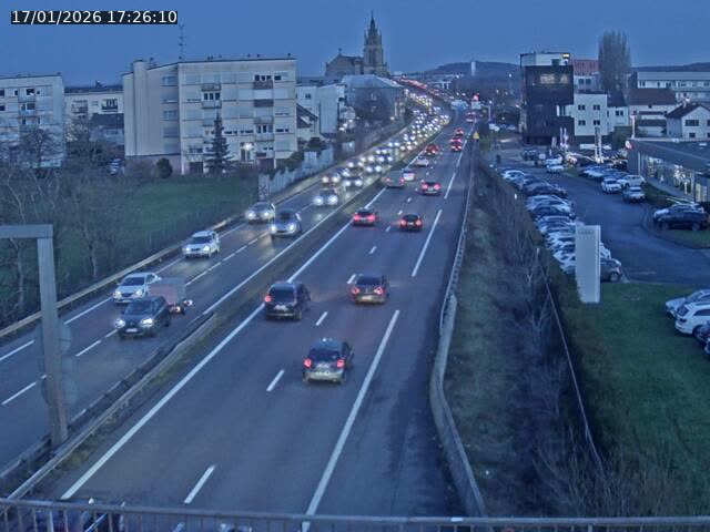 <h2>Caméra autoroute France - A31, Thionville direction Metz</h2>