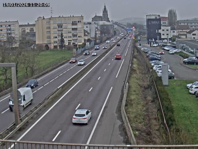 <h2>Caméra autoroute France - A31, Thionville direction Metz</h2>