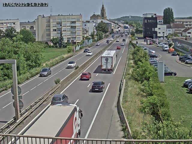Caméra autoroute France - A31, Thionville direction Metz