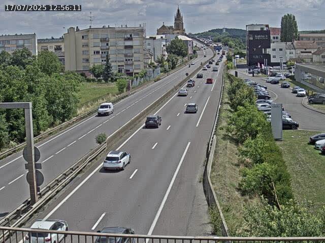 <h2>Caméra autoroute France - A31, Thionville direction Metz</h2>