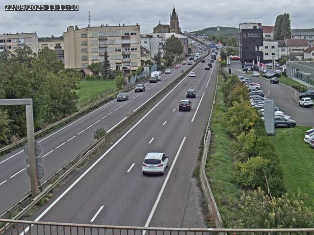 <h2>Caméra autoroute France - A31, Thionville direction Metz</h2>