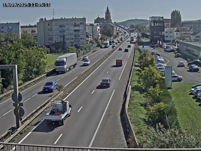 <h2>Caméra autoroute France - A31, Thionville direction Metz</h2>