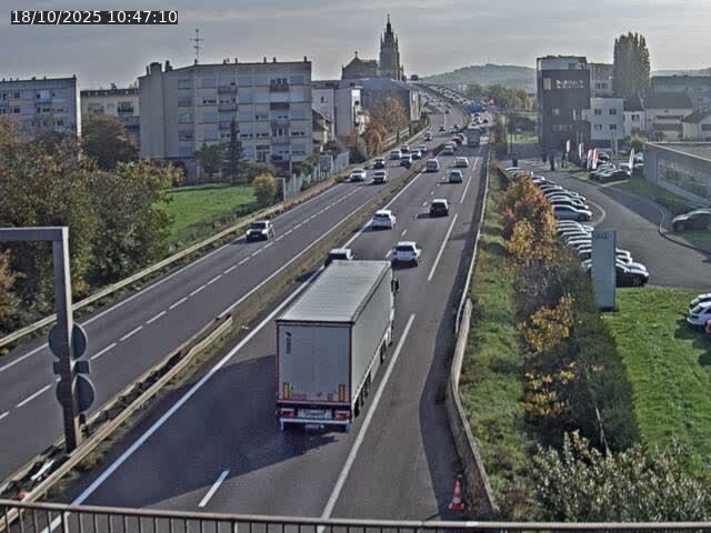 <h2>Caméra autoroute France - A31, Thionville direction Metz</h2>