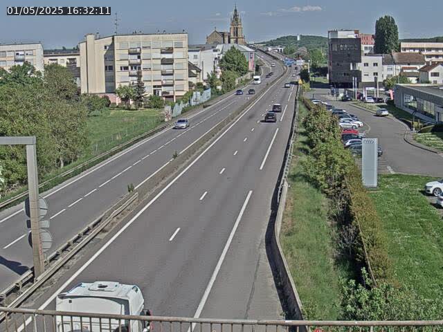 Caméra autoroute France - A31, Thionville direction Metz