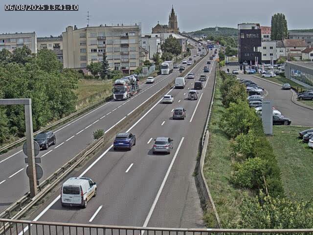 Caméra autoroute France - A31, Thionville direction Metz