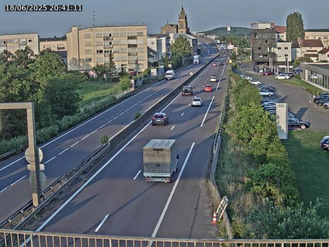 Caméra autoroute France - A31, Thionville direction Metz