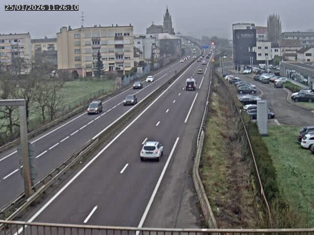 <h2>Caméra autoroute France - A31, Thionville direction Metz</h2>