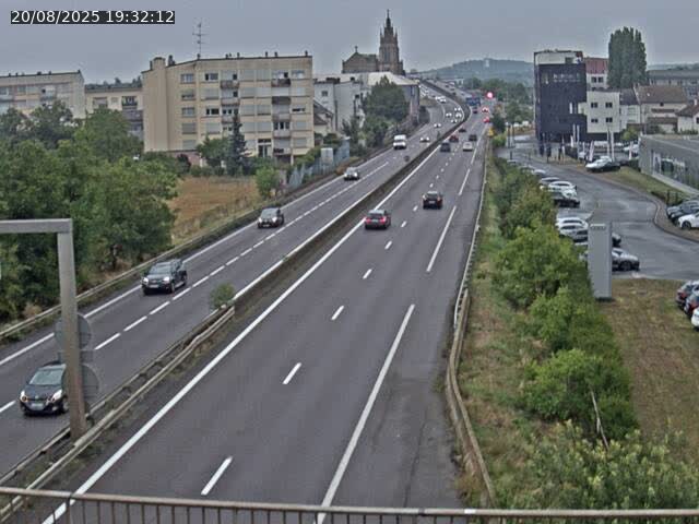 <h2>Caméra autoroute France - A31, Thionville direction Metz</h2>