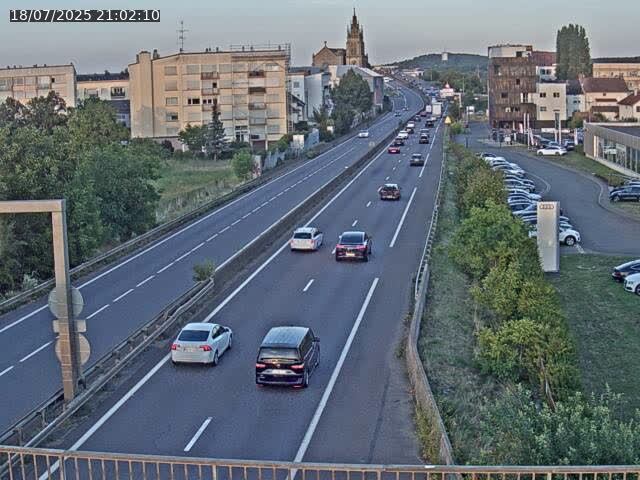 <h2>Caméra autoroute France - A31, Thionville direction Metz</h2>