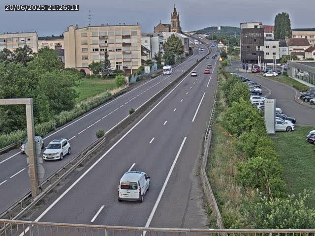 <h2>Caméra autoroute France - A31, Thionville direction Metz</h2>