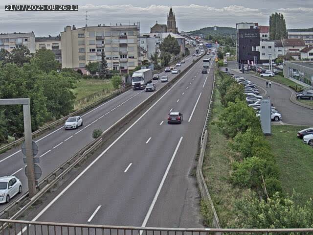 <h2>Caméra autoroute France - A31, Thionville direction Metz</h2>