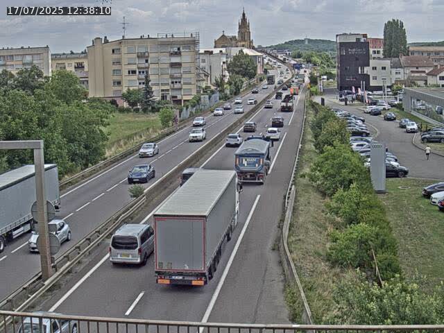 <h2>Caméra autoroute France - A31, Thionville direction Metz</h2>