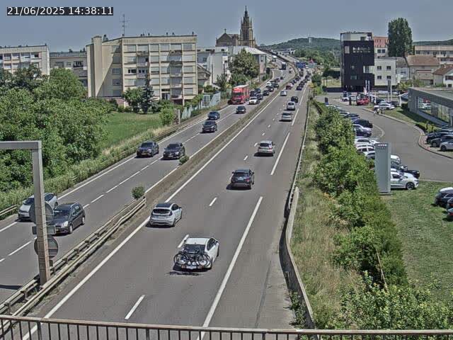 <h2>Caméra autoroute France - A31, Thionville direction Metz</h2>