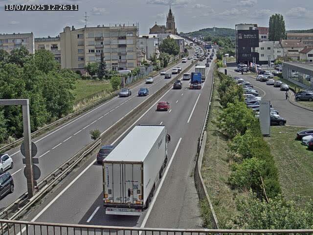 <h2>Caméra autoroute France - A31, Thionville direction Metz</h2>