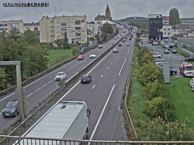 <h2>Caméra autoroute France - A31, Thionville direction Metz</h2>