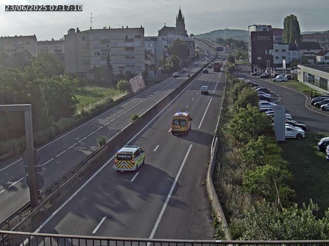 <h2>Caméra autoroute France - A31, Thionville direction Metz</h2>