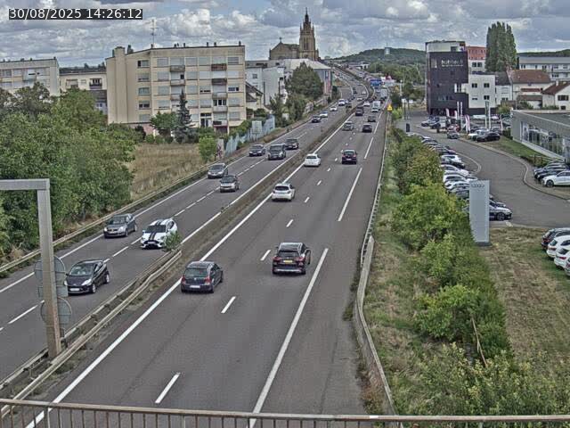 <h2>Caméra autoroute France - A31, Thionville direction Metz</h2>