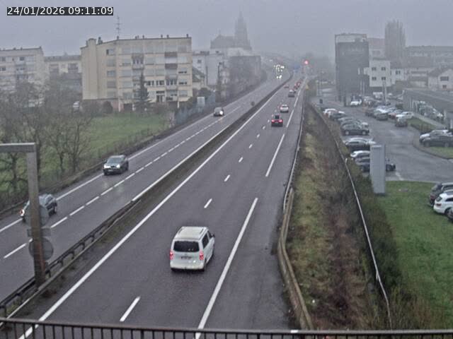 <h2>Caméra autoroute France - A31, Thionville direction Metz</h2>