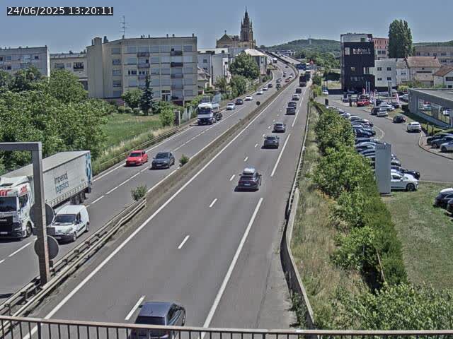 <h2>Caméra autoroute France - A31, Thionville direction Metz</h2>
